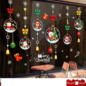 Decal dán tường  Decal Noel - Dây treo noel (H)