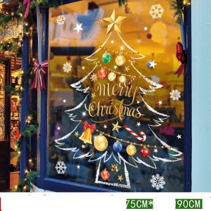 Decal dán tường  Decal Noel-  Cây thông sắc màu (H) Decal dán tường  Decal Noel-  Cây thông sắc màu (H)