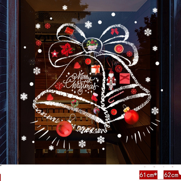 Decal dán tường Decal Noel-  Qủa chuông Noel  (H)