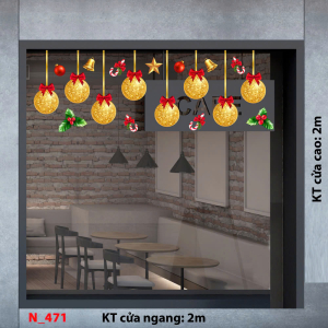 Decal dán tường Decal Noel 471