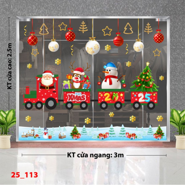 Decal dán tường Decal Noel combo 113 Decal dán tường Decal Noel combo 113