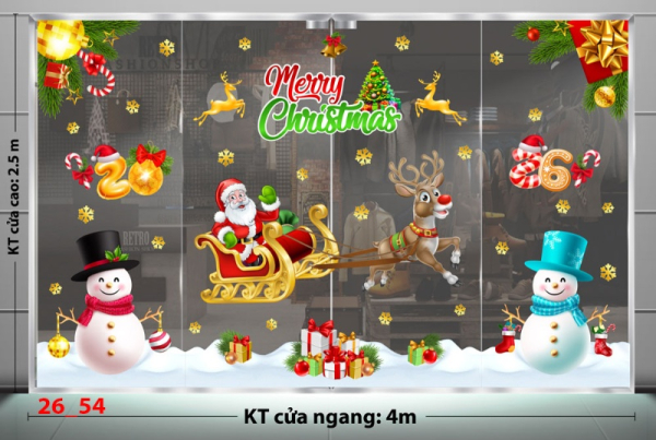 Decal dán tường Decal Noel Combo 54 Decal dán tường Decal Noel Combo 54