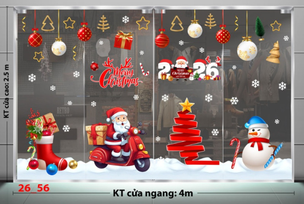 Decal dán tường Decal Noel Combo 56 Decal dán tường Decal Noel Combo 56