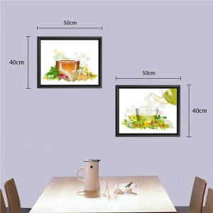 Decal dán tường Decal tách trà và sắc hoa Decal dán tường Decal tách trà và sắc hoa