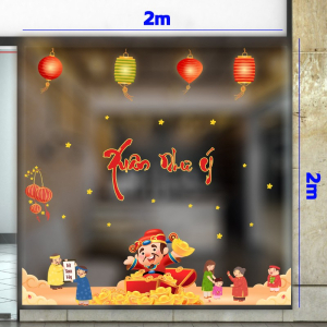 Decal dán tường Decal tết - xuân như ý yêu thương Decal dán tường Decal tết - xuân như ý yêu thương