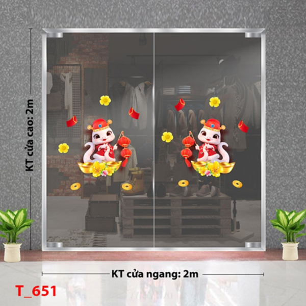 Decal dán tường Decal tết 2025 - 651 Decal dán tường Decal tết 2025 - 651