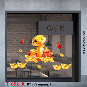 Decal dán tường Decal tết 2025 - 652A Decal dán tường Decal tết 2025 - 652A