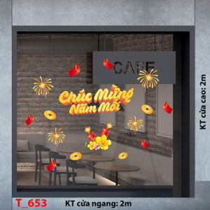 Decal dán tường Decal tết 2025 - 653 Decal dán tường Decal tết 2025 - 653