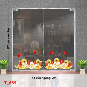 Decal dán tường Decal tết 2025 - 655 Decal dán tường Decal tết 2025 - 655