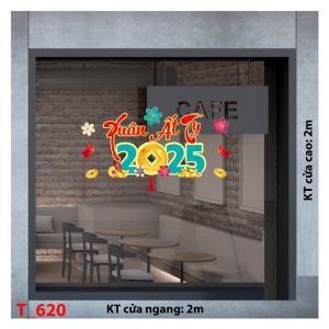 Decal dán tường    Decal tết 2025 - Tết 620