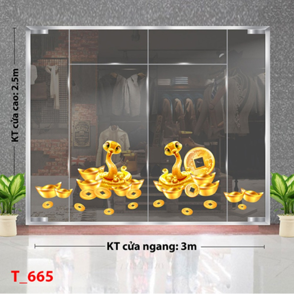 Decal dán tường Decal tết 2025 - Tết 665 Decal dán tường Decal tết 2025 - Tết 665