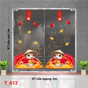 Decal dán tường Decal tết 2025 -Tết 612 Decal dán tường Decal tết 2025 -Tết 612