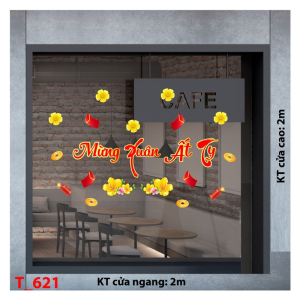 Decal dán tường Decal tết 2025 -Tết 621 Decal dán tường Decal tết 2025 -Tết 621