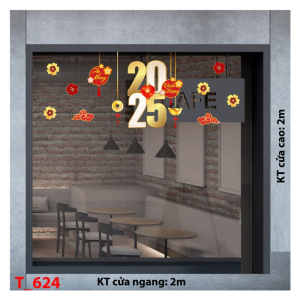 Decal dán tường Decal tết 2025 - Tết 624 Decal dán tường Decal tết 2025 - Tết 624