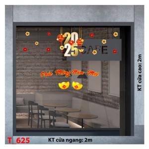 Decal dán tường Decal tết 2025 -Tết 625 Decal dán tường Decal tết 2025 -Tết 625