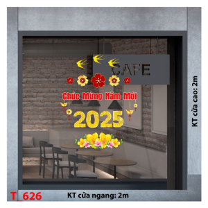 Decal dán tường Decal tết 2025 -Tết 626 Decal dán tường Decal tết 2025 -Tết 626