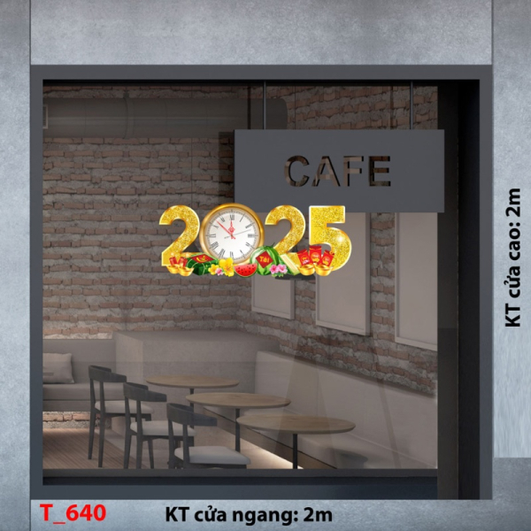 Decal dán tường Decal tết 2025 -Tết 640 Decal dán tường Decal tết 2025 -Tết 640