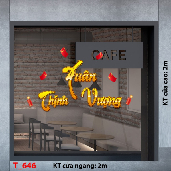 Decal dán tường Decal tết 2025 -Tết 646 Decal dán tường Decal tết 2025 -Tết 646
