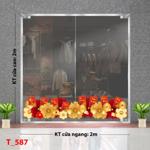 Decal dán tường Decal tết 2025 -Tết 587 Decal dán tường Decal tết 2025 -Tết 587
