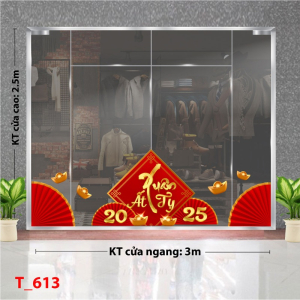 Decal dán tường Decal tết 2025 -Tết 613 Decal dán tường Decal tết 2025 -Tết 613