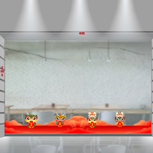 Decal dán tường Decal tết 4 chú rồng xuân giáp thìn Decal dán tường Decal tết 4 chú rồng xuân giáp thìn