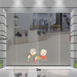 Decal dán tường Decal tết bé chúc tết ông bà Decal dán tường Decal tết bé chúc tết ông bà