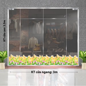 Decal dán tường Decal tết T359 Cánh đồng lúa vàng đón xuân về Decal dán tường Decal tết T359 Cánh đồng lúa vàng đón xuân về