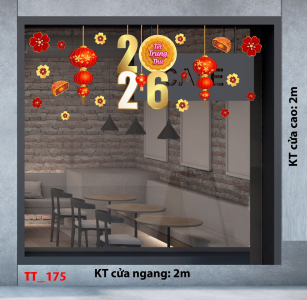 Decal dán tường Decal Tết trung thu mẫu 175
