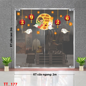 Decal dán tường Decal Tết trung thu mẫu 177