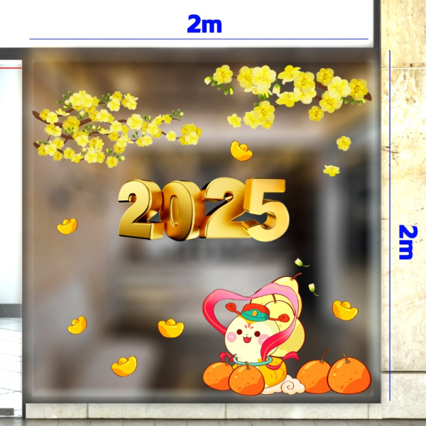 Decal dán tường Decal Tết xuân 2025 - Tết (132 +139+152) Decal dán tường Decal Tết xuân 2025 - Tết (132 +139+152)