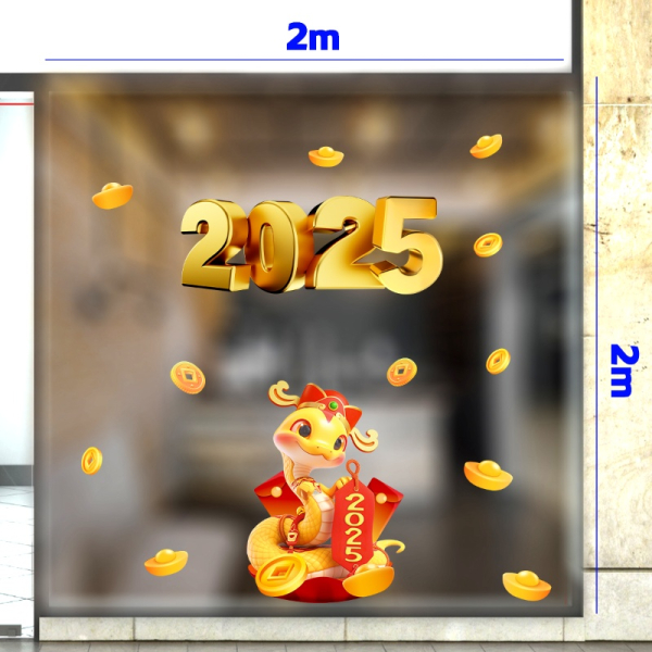 Decal dán tường Decal Tết xuân 2025 - Tết (139 +158) Decal dán tường Decal Tết xuân 2025 - Tết (139 +158)