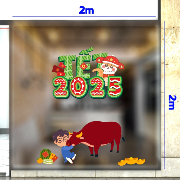 Decal dán tường Decal Tết xuân 2025 - Tết (166 +169) Decal dán tường Decal Tết xuân 2025 - Tết (166 +169)