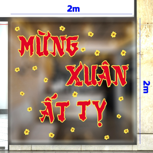 Decal dán tường Decal Tết xuân 2025 - Tết 170 Decal dán tường Decal Tết xuân 2025 - Tết 170