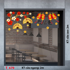 Decal dán tường Decal Tết xuân 2025 - Tết 679 Decal dán tường Decal Tết xuân 2025 - Tết 679