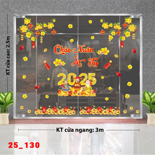 Decal dán tường Decal Tết xuân 2025 - Tết combo 130 Decal dán tường Decal Tết xuân 2025 - Tết combo 130