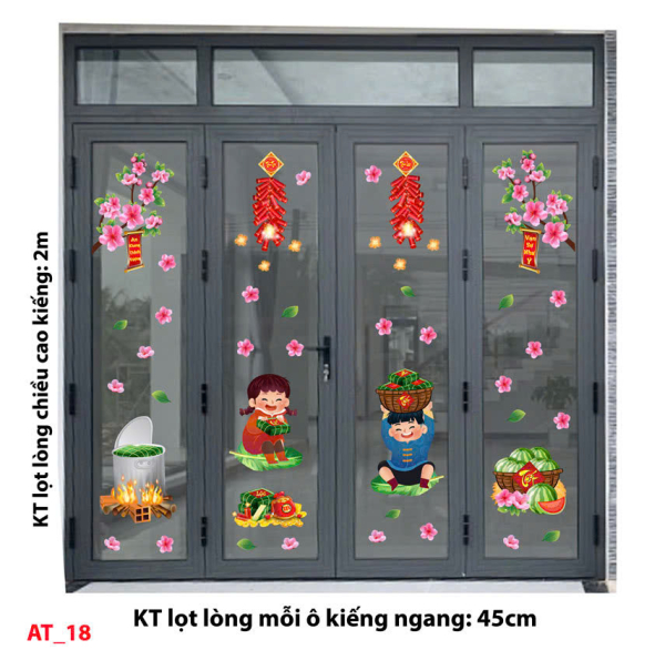 Decal dán tường Decal Tết xuân 2025 - Tết xuân 18 Decal dán tường Decal Tết xuân 2025 - Tết xuân 18
