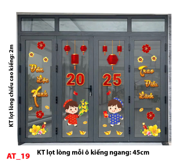 Decal dán tường Decal Tết xuân 2025 - Tết xuân 19 Decal dán tường Decal Tết xuân 2025 - Tết xuân 19