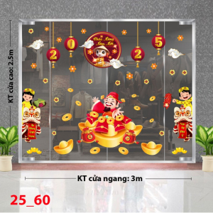 Decal dán tường Decal Tết xuân 2025 -ComboTết 60 Decal dán tường Decal Tết xuân 2025 -ComboTết 60