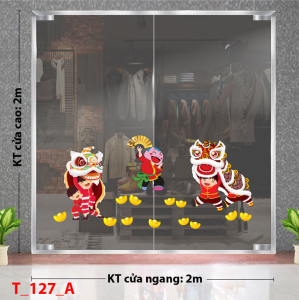 Decal dán tường Decal Tết xuân 2025 - Tết 127A Decal dán tường Decal Tết xuân 2025 - Tết 127A