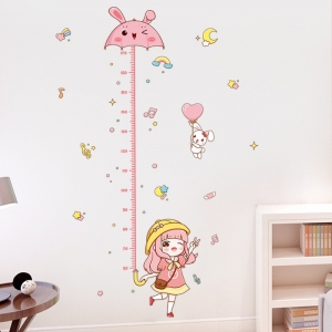 Decal dán tường Decal dán thước đo chiều cao cô bé, trường mầm non, phong cách hàn quốc, đẹp ở TPHCM Decal dán tường Decal dán thước đo chiều cao cô bé, trường mầm non, phong cách hàn quốc, đẹp ở TPHCM
