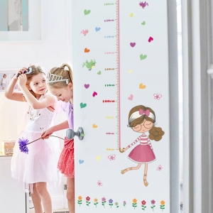 Decal dán tường Decal thước đo công chúa