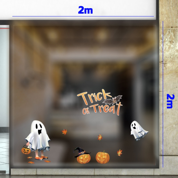 Decal dán tường Decal trang trí halloween -Bóng ma Decal dán tường Decal trang trí halloween -Bóng ma