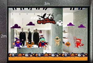 Decal dán tường Decal trang trí Halloween số 29