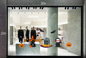 Decal dán tường Decal trang trí Halloween số 31