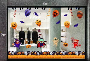Decal dán tường Decal trang trí Halloween số 34
