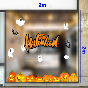 Decal dán tường Decal trang trí halloween combo 2m bóng ma bay Decal dán tường Decal trang trí halloween combo 2m bóng ma bay