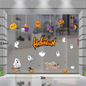 Decal dán tường Decal trang trí halloween combo 3m bóng ma bay Decal dán tường Decal trang trí halloween combo 3m bóng ma bay