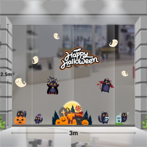 Decal dán tường Decal trang trí halloween combo 3m lâu đài Decal dán tường Decal trang trí halloween combo 3m lâu đài