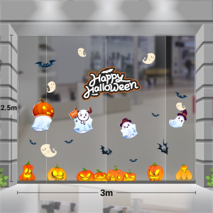 Decal dán tường Decal trang trí halloween combo 3m quả bí vàng Decal dán tường Decal trang trí halloween combo 3m quả bí vàng