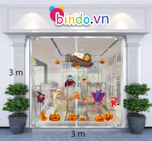 Decal dán tường Decal trang trí Halloween số 41 Decal dán tường Decal trang trí Halloween số 41